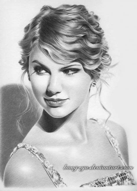 Taylor Swift By Red2207 Dibujos De Famosos Dibujos A Lápiz Y Dibujos