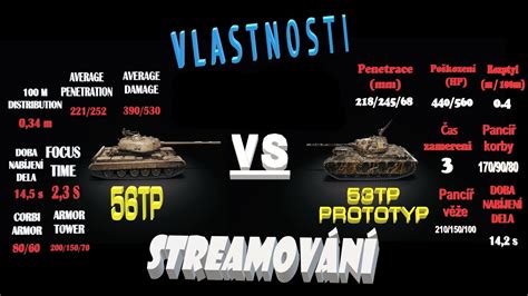 Porovnání dvou podobných tanků 56TP VS 53TP Prototyp Premium těžký tank