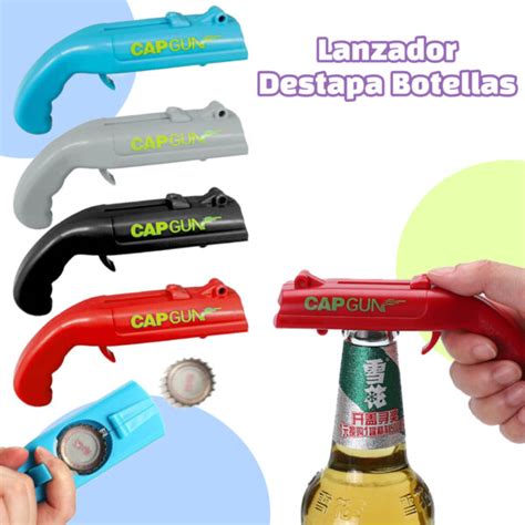 Pistola Destapadora De Botellas Lanzador Ficha Cap Gun Veraly