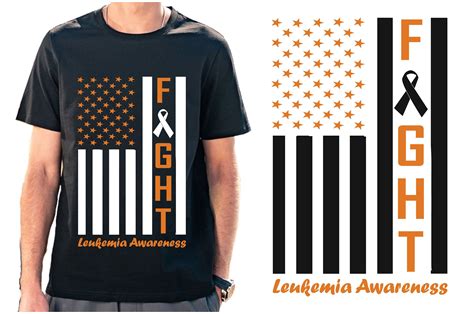 Fight Leukemia American Flag Graphic By Flag Station · Creative Fabrica