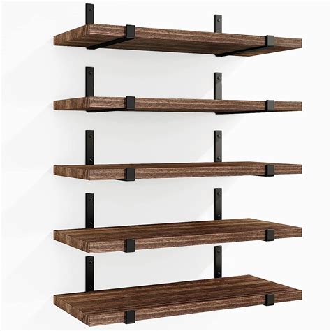 Amazon Fixwal Floating Shelves Set Of 5 Width 4 7 Inches Wall