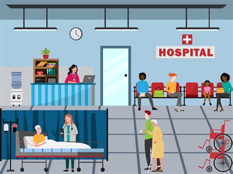 Hospital Scene Illustration for PowerPoint and Google Slides - PPT Slides