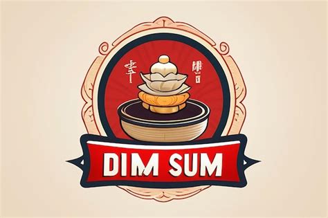 Dim sum logo design template | Premium AI-generated image