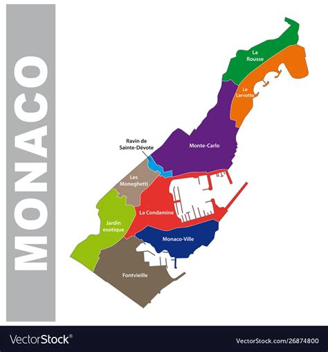 Monaco Political Map