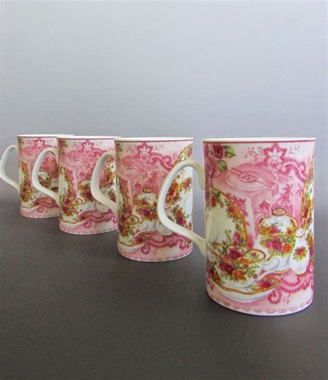 Set Of Royal Albert Old Country Rose Afternoon Tea Mug Tea Cup