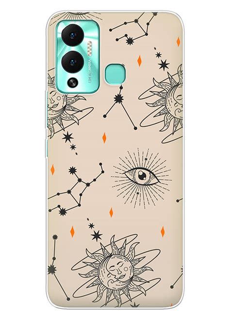 Infinix Hot 12 Play силиконовый чехол с картинкой Солнечные символы