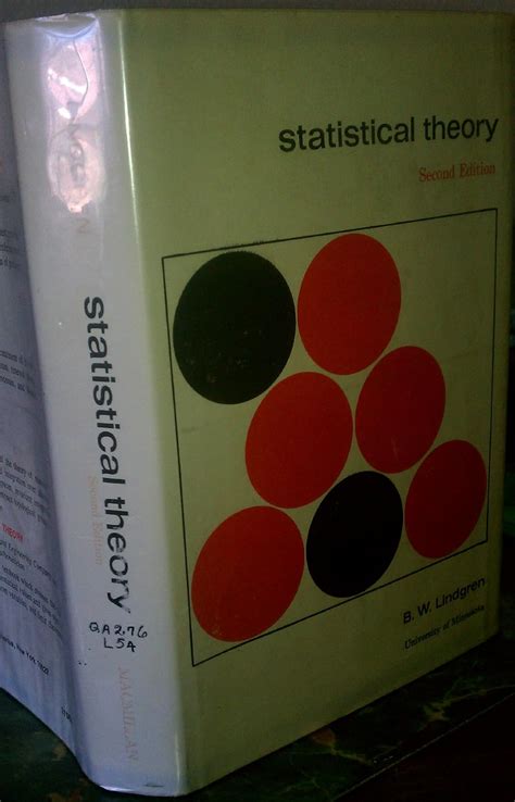 Statistical Theory Lindgren B W 9780023708404 Books