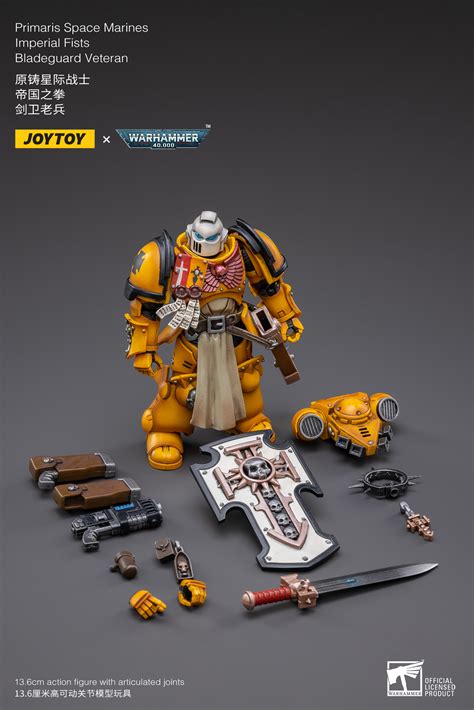 APR228488 JOYTOY WH 40K PRIMARIS IMPERIAL FIST BLADEGUARD VET 1 18