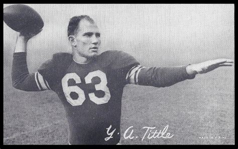 1948-52 Exhibit Football Card - Y.A. Tittle