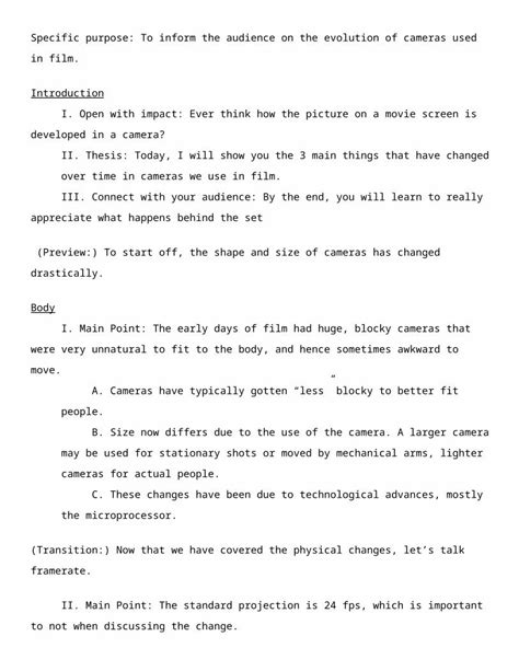 sample outline format dokumentips