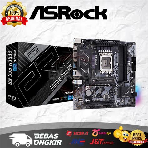 Asrock B660m Pro Rs I3 12100f Cpu B660 Motherboard Combo I3