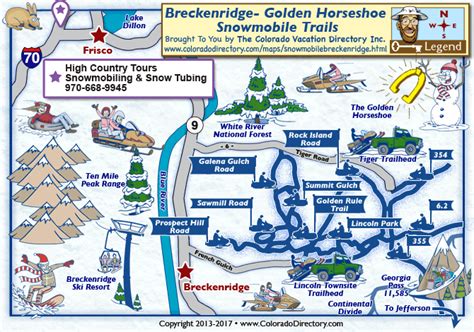 Breckenridge Snowmobile Trails Map | Colorado Vacation Directory