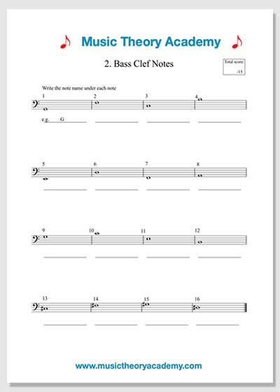 Music Theory Worksheets Music Theory Academy Worksheets Library