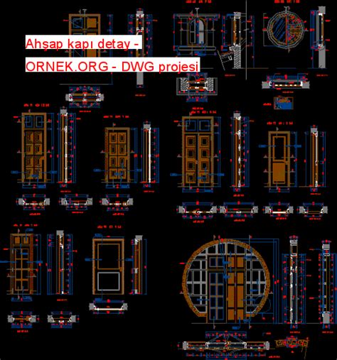 Ah Ap Kap Detay Dwg Projesi Autocad Projeler