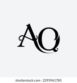 Initial Letter Aq Logo Design Creative Stock Vector Royalty Free