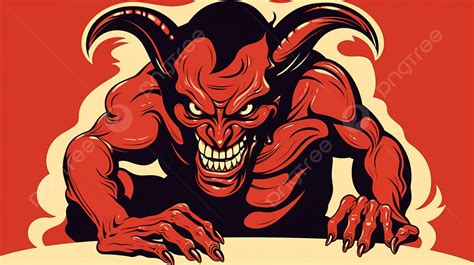 Demon Illustration Vector Illustration Background Best Of Dmons