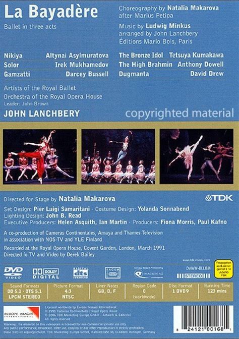 La Bayadere Dvd Dvd Empire