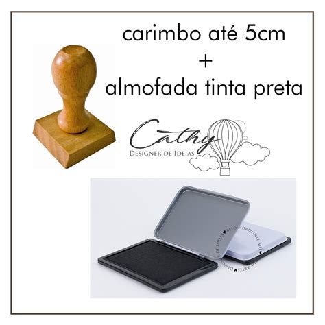 Carimbo Personalizado Logomarca At Cm Elo Produtos Especiais