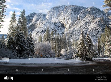 Yosemite Valley. Winter Stock Photo - Alamy