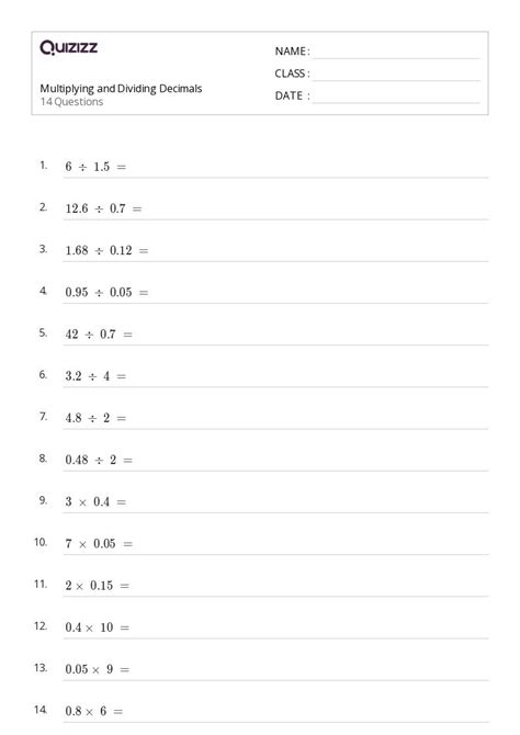 50 Dividing Decimals Worksheets On Quizizz Free And Printable Worksheets Library