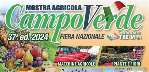 Tutto pronto per la 37ᵃ ed della Mostra Agricola CampoVerde Da