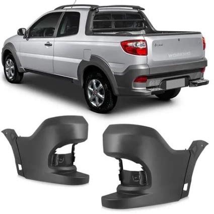 Ponteira Parachoque Traseiro Lateral Fiat Strada Working Trekking