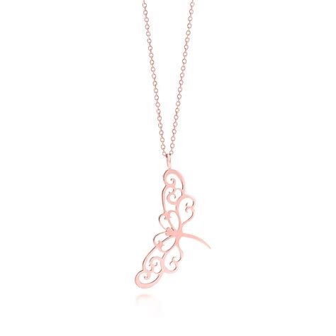 Tiffany Enchant® dragonfly pendant in RUBEDO® metal. | Tiffany & Co.