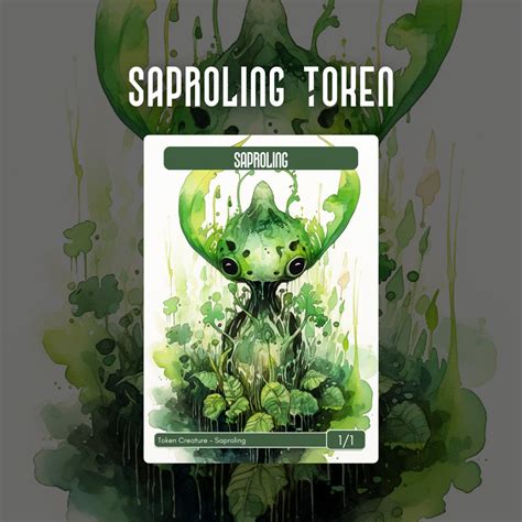 Mtg Token Pack Saproling Token Custom Magic The Gathering Inspired