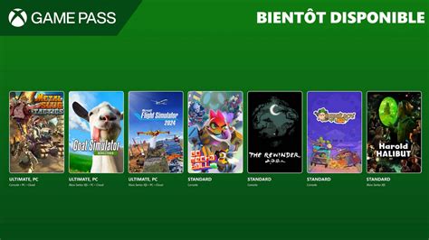 Xbox Game Pass novembre 2024 la liste de tous les jeux confirmés