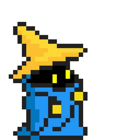 Editing Black Mage Final Fantasy Free Online Pixel Art Drawing Tool