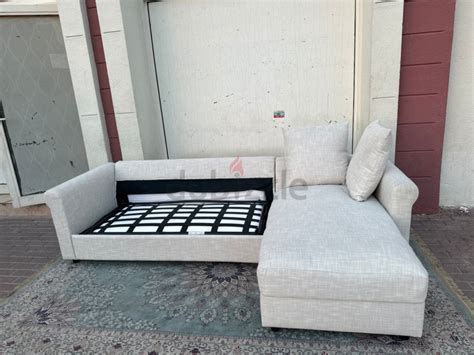 Ikea Gronlid Beige Lshape Sofabed With Storage Space دوبيزل