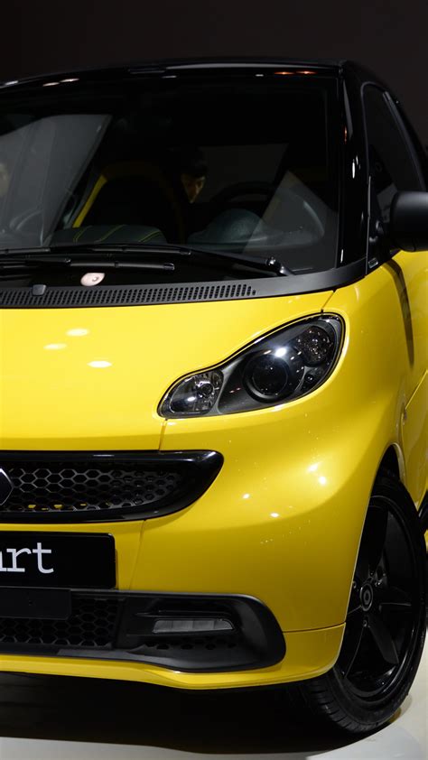 Wallpaper Yellow Smart Fortwo car 5120x2880 UHD 5K Picture, Image