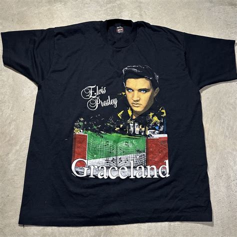 VTG FOTL Best Elvis Presley Graceland T Shirt Adult X Gem