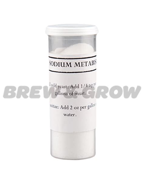 Sodium Metabisulphite 2 Oz Brew Grow Hydroponics And Homebrewing