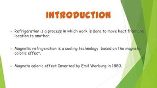 Magnetic refrigeration1 | PPT