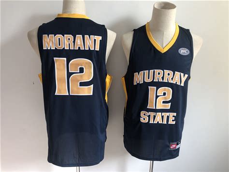 Murray State 12 Ja Morant Navy Nike College Basketball Jersey