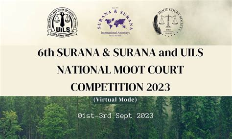 6th Surana Surana And UILS National Moot Court Competition 2023