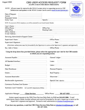 Fillable Online Corporateservices Noaa Id Number Form Fax