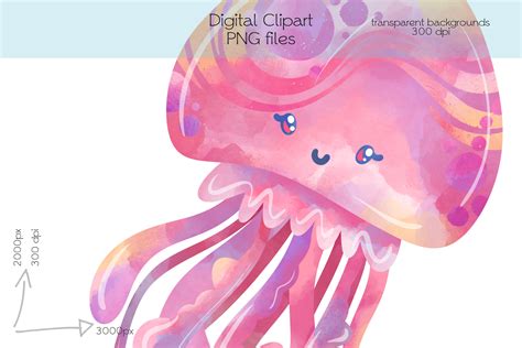 25 Jellyfish Clipart Graphics Factory Clip Art Library