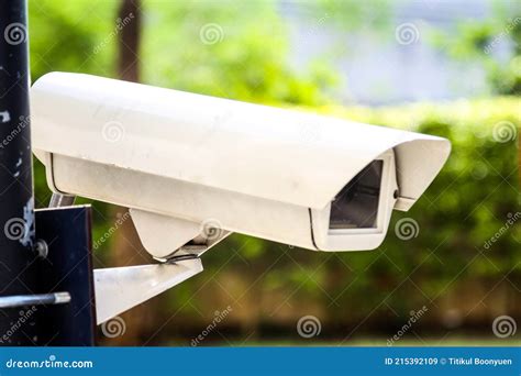 Outdoor Cctv Monitoring Security Cameras Stock Image Image Of