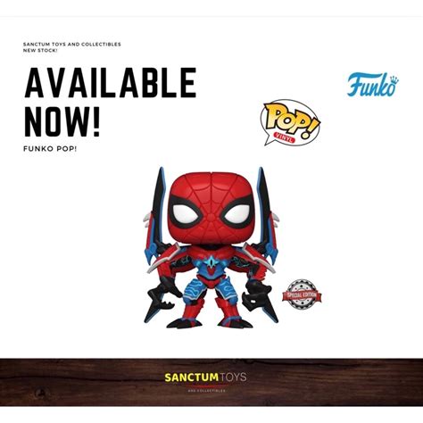 Ready Stock Funko Pop Marvel Mech Strike Monster Hunters Spider