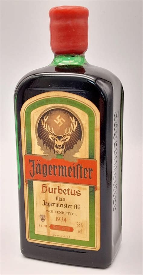 Museum Display Movie Prop Ww2 Bottle Of Jagermeister Di