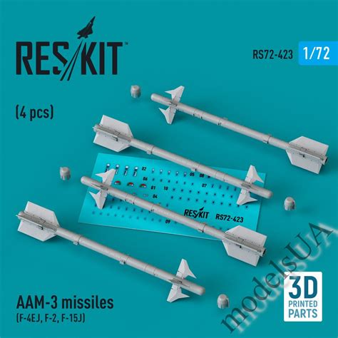 Modelsua Resin D Printed Aam Missiles Pcs F Ej F