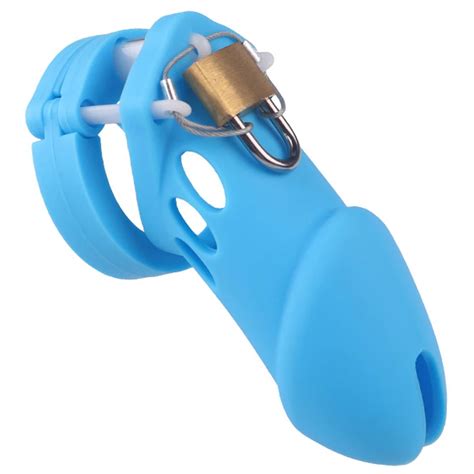 Cage Chasteté Silicone Bleu 9x3cm CB6000 L Meaculpa ch Sex Shop Suisse