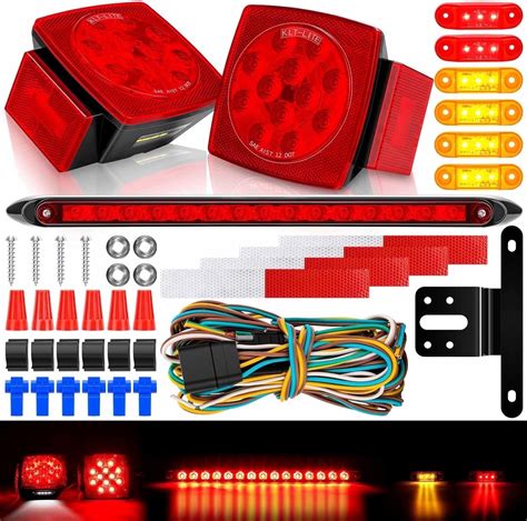 Submersible Trailer Light Kit V Super Bright Stop Brake Turn Tail