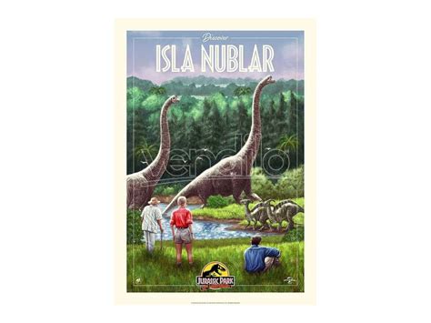 Jurassic Park Art Print 30th Anniversary Edition Limited Isla Nublar