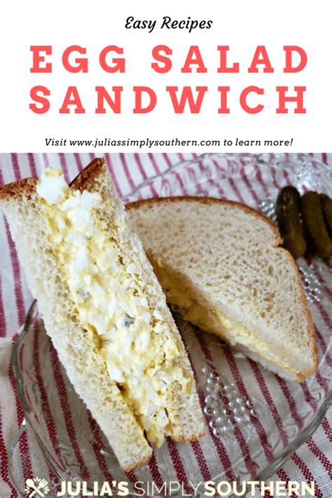 Simple Egg Salad Sandwich Julias Simply Southern