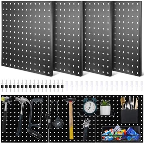 Amazon Therwen Pieces Pegboard Wall Organizer Kit Metal Peg