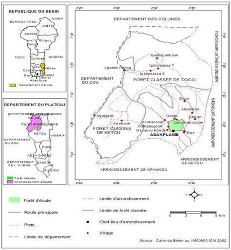 Situation Géographique De La Zone Détude Download Scientific Diagram