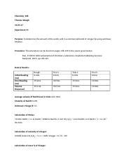 Prelab Docx Pre Lab Acid Base Titration If Ml Of Vinegar